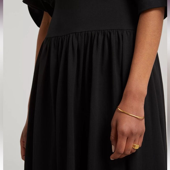 Totem Cotton Tee Dress in Black - Picture 6 of 8